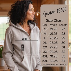 Zip up Hoodie Size Chart - Etsy