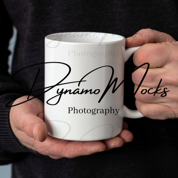 White Mug Mockup, Coffee Cup Mock, 15oz White Mug Mocks, Male Mug Mockup, Dad Father Papa, Mug for Men