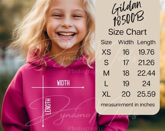 Gildan 18500b Size Chart, Gildan Hoodie Size Measurements, Gildan