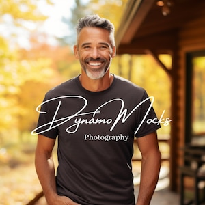 Gildan 64000 Mockup Dark Heather Mockup Chemise à manches courtes pour homme Mock Up Divers hommes papa mari petit ami se moque automne automne maquette