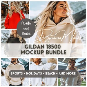 Gildan 18500 Mockup Bundle, Men Women Hoodie Mockup, Sweatshirt Backs, Gildan Sweatshirt Mockup, Fall Winter Sports Moms Beach Hoodie Mocks