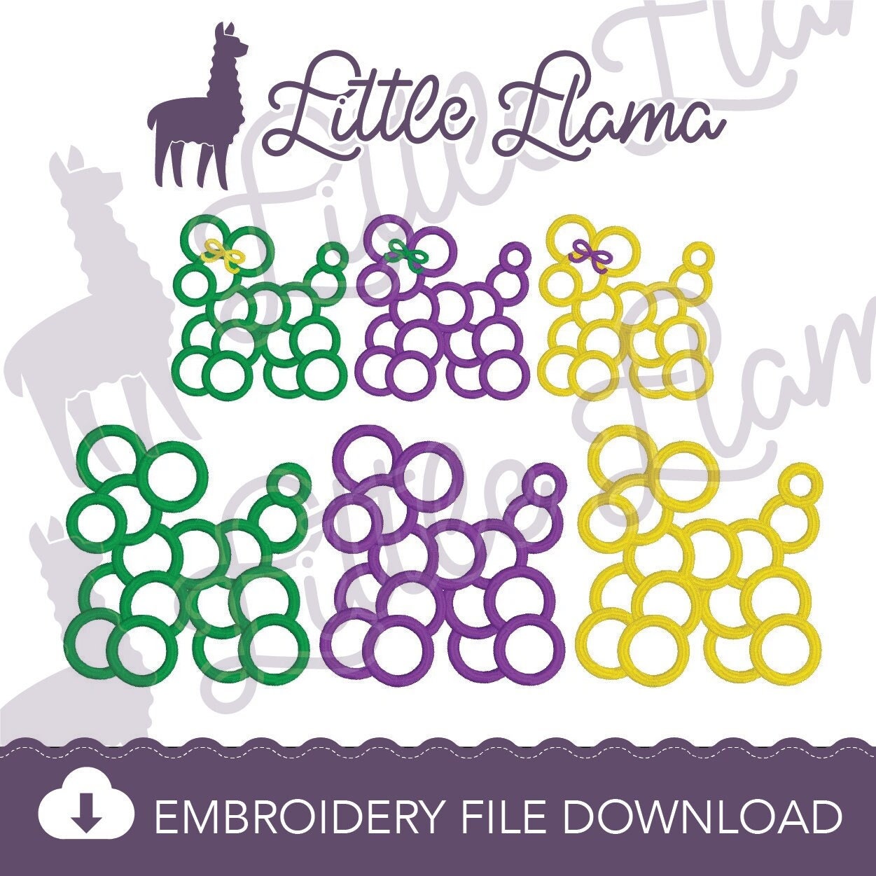 mardi gras baby embroidery designs