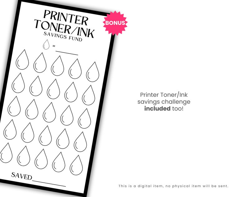 Printer toner and ink savings fund challenge included in bundle
