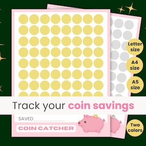 Coin Tracker, Coin Savings Challenge, Piggy Bank, Savings Jar, Save the ...