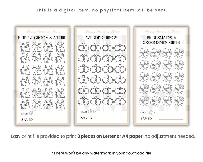Print file provided to print 3 pieces on letter or A4 paper