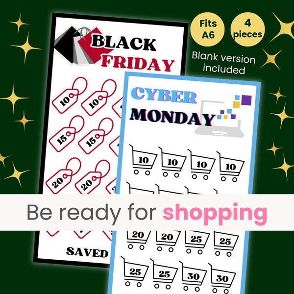 Black Friday Savings Challenge, Cyber Monday Savings Challenge, Shopping Fund, Retail Therapy