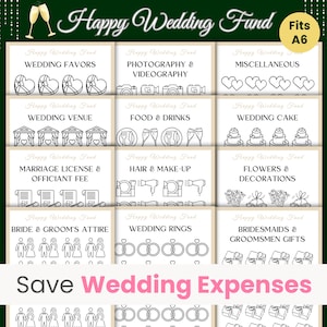 Save wedding expenses with this Happy Wedding Fund Savings Challenge