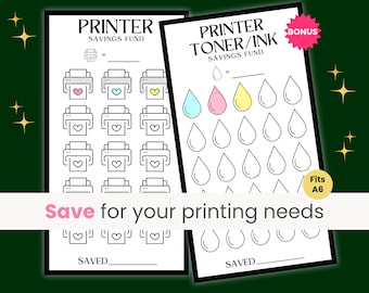Printer Savings Challenge, Printer Toner Ink Savings Challenge, Shopping Fund, New Printer, Printing Fund, Printing Supplies