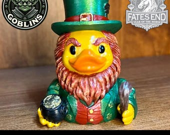Lucky Ducky Leprechaun | 3D Printed "Rubber" Ducky | Designed by Fates End
