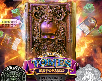 Necromancer Tome - Storage for Dice, Minis, and TCGs - Designed by FatesEnd