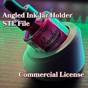 Abgewinkelter Tintenglashalter für Kalligraphie & Dip-Pens STL-Datei - Kommerzielle Nutzung
