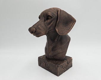 Dachshund Dog Bust, 3D Printed - from Messy_Panda