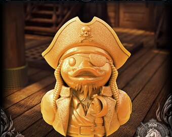 Pirate Ducky | 3D Printed "Rubber" Ducky | Designed by Fates End