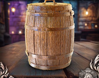 Barrel Bin Trash Can - from Fates End