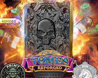 Death Magic Tome - Storage for Dice, Minis, and TCGs - Designed by FatesEnd
