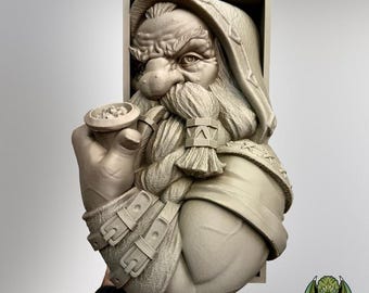 Dwarf Book Nook, 3D Printed - from Booknook of Madness