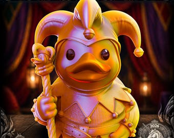 Jester Ducky | 3D Printed "Rubber" Ducky | Designed by Fates End