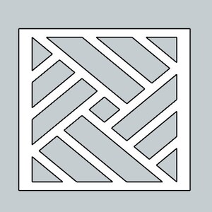 Exterior Diamond Basketweave Chippendale Gate - Etsy