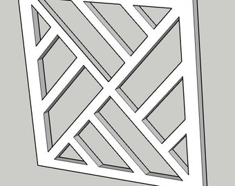 Exterior basketweave chippendale gate