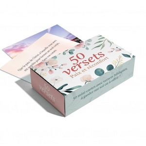 Peace and Comfort, 50 Bible Verses, Bible Verse Cards, Mini Gift Cards, Scripture Cards, Christian Gift, Faith