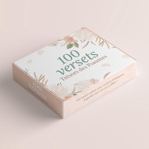 Bible Verse Cards, 100 Treasures of the Psalms, Cards with Bible Verses, Mini Cards to Give, Christmas Gift, Wedding, Communion
