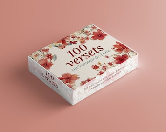 Biglietti con versetti della Bibbia sull'amore di Dio, 100 versetti, mini biglietti da regalare per la cresima, la festa della mamma, la comunione, il matrimonio, regalo cristiano