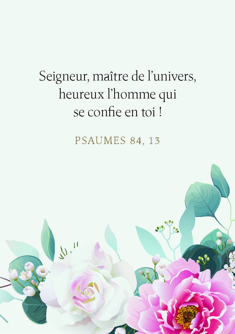 Cartes verset biblique, 100 Trésors des Psaumes, Cartes avec versets bibliques, mini cartes à offrir, cartes d'Écritures, cadeau chrétien image 5