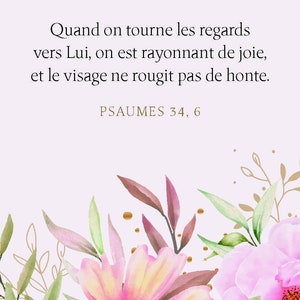 Cartes verset biblique, 100 Trésors des Psaumes, Cartes avec versets bibliques, mini cartes à offrir, cartes d'Écritures, cadeau chrétien image 9