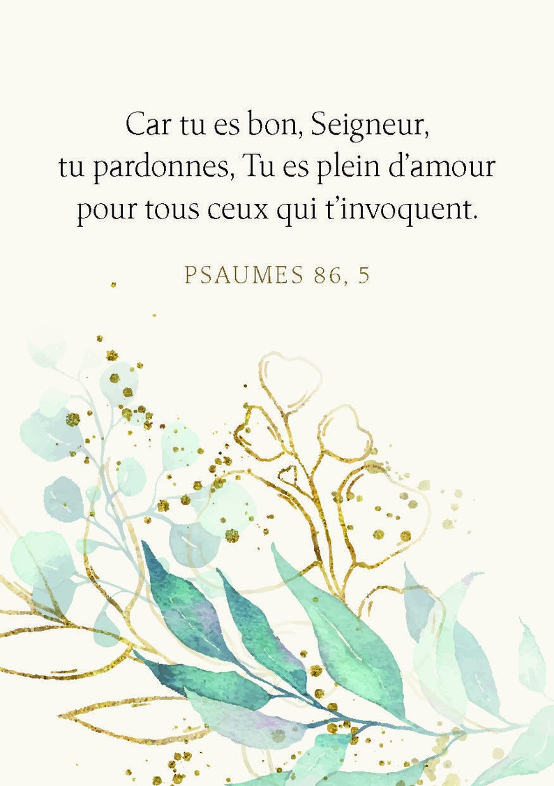 Cartes verset biblique, 100 Trésors des Psaumes, Cartes avec versets bibliques, mini cartes à offrir, cartes d'Écritures, cadeau chrétien image 8