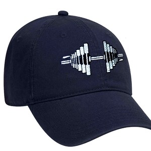 Navy Barbell Baseball Cap
