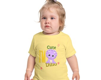 I'm Cute Dino Baby Short Sleeve T-Shirt