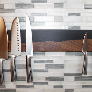 Decorative Magnetic Knife Board Epoxy Knife Holder Epoxy Boards Magnetic Knife Holder