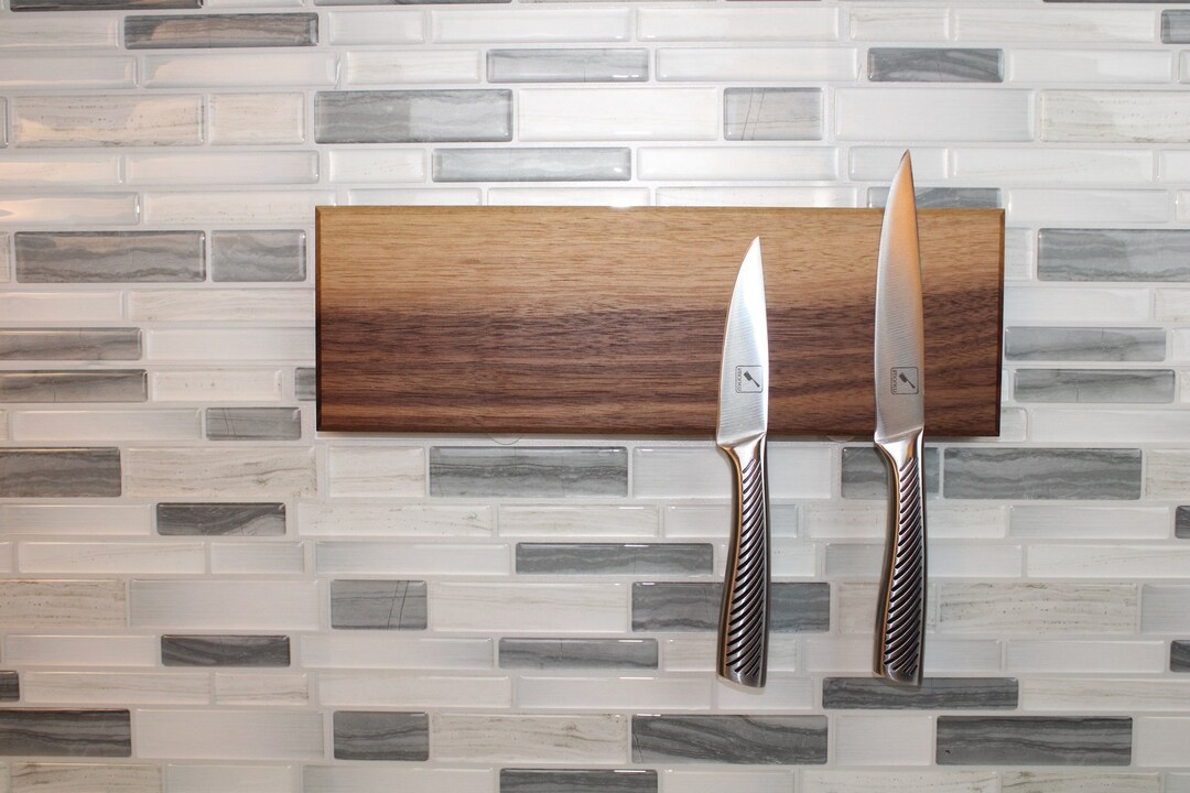 Knife Board Handmade From Solid Black Walnut Etsy