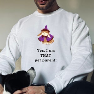 Halloween Bunny sweatshirt, That Pet Parent shirt, Rabbit mom dad sweater, witch bunny in costume, bunny lover owner, funny rabbit top