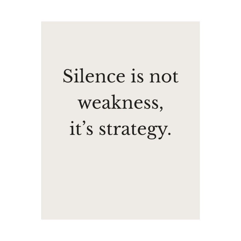 Boundary Setting Wall Art, Self Respect Quote Poster | Silence Is Not Weakness, Minimalist Empowerment Print, Mental Health Gift image 7