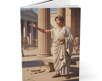 RM Journal | Greek Scholar Notebook | Matte Hardcover Journal | K-pop Fan Gift | Roman Scholar | Aesthetic Kpop notebook | self care