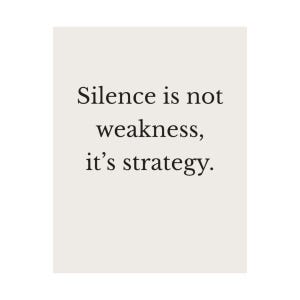 Boundary Setting Wall Art, Self Respect Quote Poster | Silence Is Not Weakness, Minimalist Empowerment Print, Mental Health Gift image 8