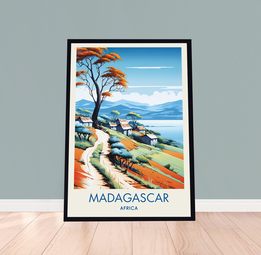 Madagascar Poster Madagascar Art Madagascar Africa Poster - Etsy