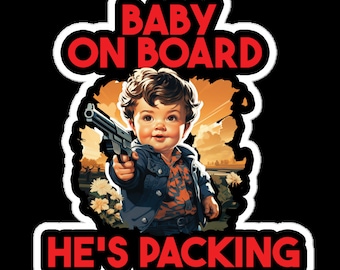 Sticker voiture rigolote bébé à bord : autocollant anti-tangage