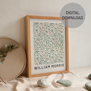 Printable William Morris Print, William Morris Wall Art, Botanical Wall Art, Floral Vintage Poster, Aesthetic Wall Art, Vintage Garden Print