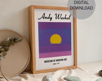 アンディ・ウォーホル「サンセット」アートプリント：モダン抽象画