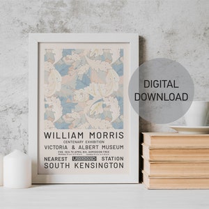 Printable William Morris Print, William Morris Wall Art, Botanical Wall Art, Floral Vintage Poster, Aesthetic Wall Art, Vintage Garden Print