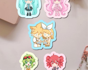 Vocaloid // Vinyl Sticker Flake - Hatsune Miku | Sakura Miku | Teto | Gumi | Rin Len Kagamine