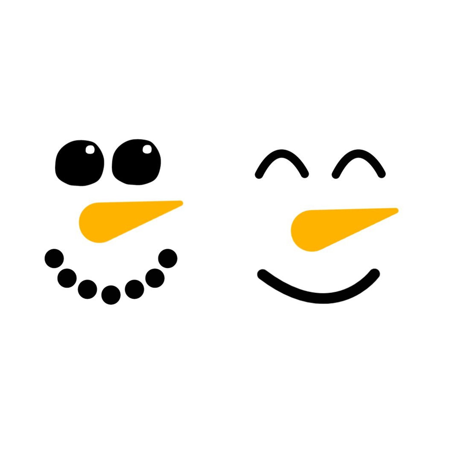 Snowman Face Svg Snowman Svg Snowman PNG Snowman Clipart Christmas Svg ...