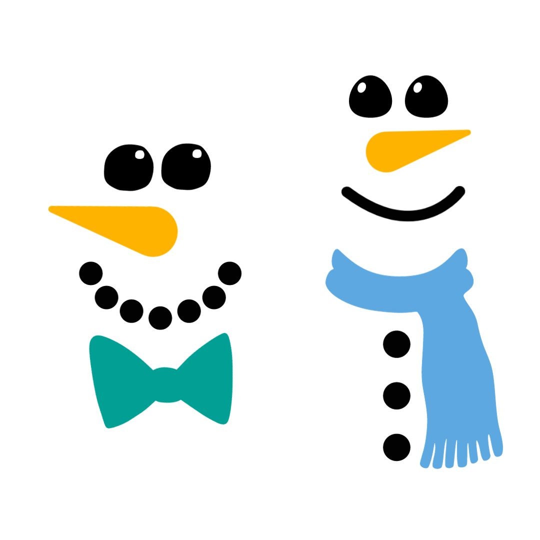 Snowman Face Svg Snowman Svg Snowman PNG Snowman Clipart Christmas Svg ...