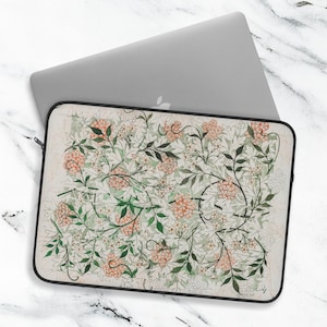 William Morris Jasmine Laptop Sleeve: Botanical Art Protective Cover