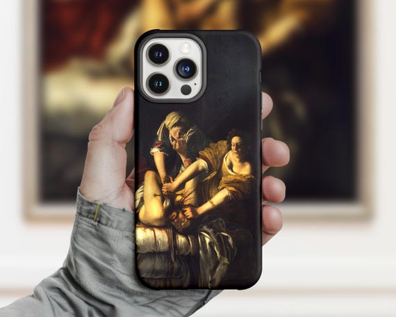 Artemisia Gentileschi Judith Slaying Holofernes iPhone Case: Fine Art Phone Cover