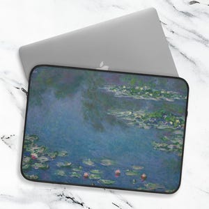 Monet Seerosen Laptoptasche: Impressionistische Kunst-Schutzhülle