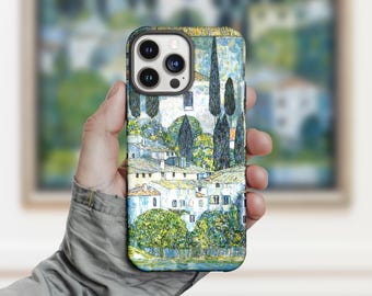 Gustav Klimt 'Kirche in Cassone' iPhone Case: Art Masterpiece