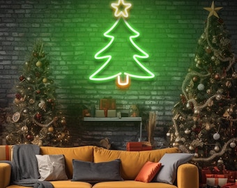 Sapin de Noël - Enseigne Néon Led